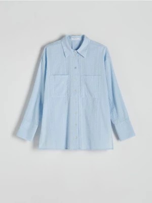 Zdjęcie produktu Reserved - Bawełniana koszula - jasnoniebieski