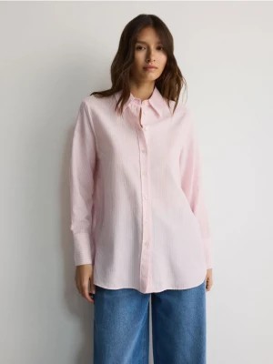 Zdjęcie produktu Reserved - Bawełniana koszula w paski - różowy