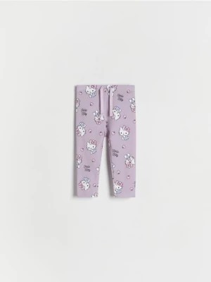 Zdjęcie produktu Reserved - Bawełniane legginsy Hello Kitty - brudny róż