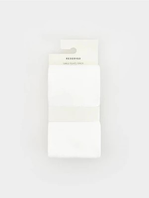 Zdjęcie produktu Reserved - Bawełniane rajstopy - biały