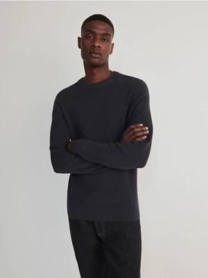 Zdjęcie produktu Reserved - Bawełniany sweter - ciemnobrązowy