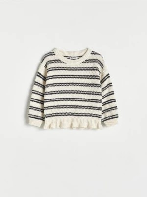 Zdjęcie produktu Reserved - Bawełniany sweter w paski - wielobarwny