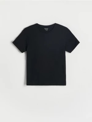 Zdjęcie produktu Reserved - Bawełniany t-shirt - czarny