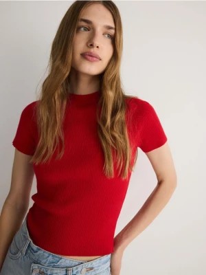 Zdjęcie produktu Reserved - Bluzka z wiskozą - czerwony