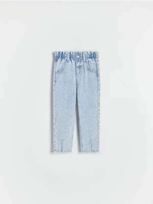 Zdjęcie produktu Reserved - Classic denim baggy z efektem sprania - niebieski