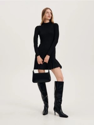 Zdjęcie produktu Reserved - Dopasowana sukienka mini - czarny