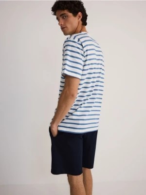Zdjęcie produktu Reserved - Dwuczęściowa piżama w paski - jasnoniebieski