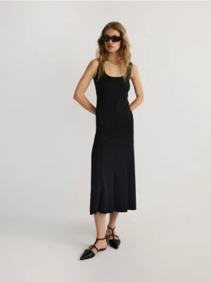 Zdjęcie produktu Reserved - Dzianinowa sukienka midi - czarny