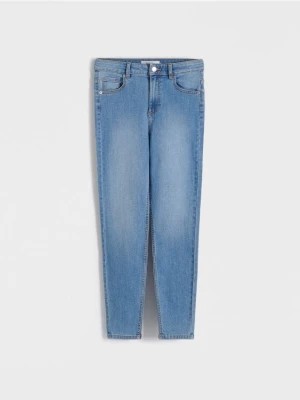 Zdjęcie produktu Reserved - Jeansy slim z wysokim stanem - niebieski