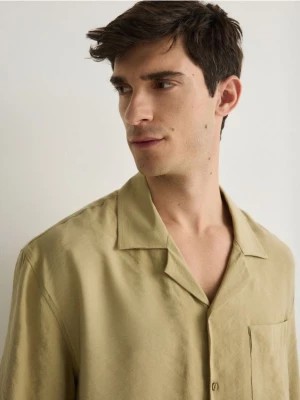 Zdjęcie produktu Reserved - Koszula comfort fit z modalu - oliwkowy
