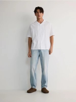 Zdjęcie produktu Reserved - Koszula comfort z lnem - biały