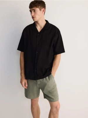 Zdjęcie produktu Reserved - Koszula comfort z lnem - czarny