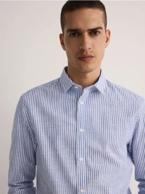Zdjęcie produktu Reserved - Koszula regular fit w paski - jasnoniebieski