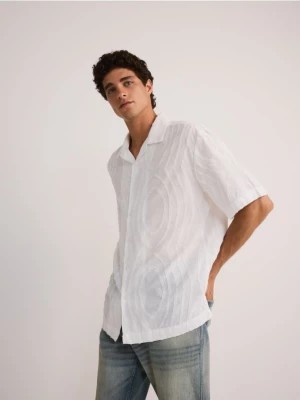Zdjęcie produktu Reserved - Koszula relaxed fit z bawełny - biały