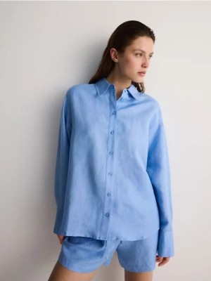 Zdjęcie produktu Reserved - Koszula z lnem - jasnoniebieski