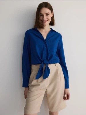 Zdjęcie produktu Reserved - Koszula z wiskozą i lnem - niebieski