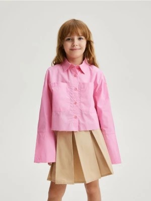 Zdjęcie produktu Reserved - Krótka koszula z bawełny - różowy