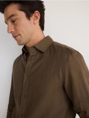 Zdjęcie produktu Reserved - Lniana koszula regular fit - brązowy