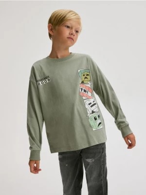 Zdjęcie produktu Reserved - Longsleeve Minecraft - miętowy