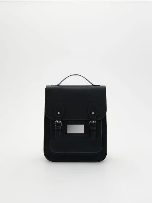 Zdjęcie produktu Reserved - Plecak z imitacji skóry - czarny