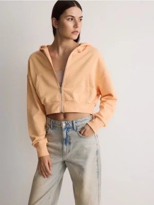 Zdjęcie produktu Reserved - Rozpinana bluza z kapturem - jasnopomarańczowy