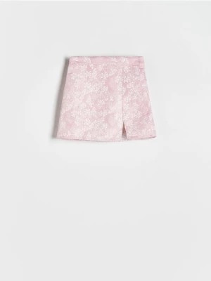 Zdjęcie produktu Reserved - Spódnica w kwiaty - brudny róż