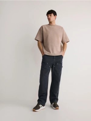 Zdjęcie produktu Reserved - Spodnie loose fit - ciemnoszary