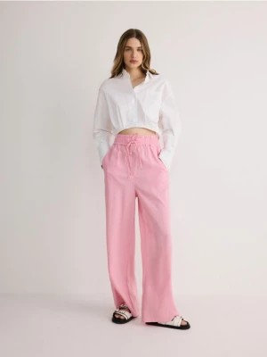 Zdjęcie produktu Reserved - Spodnie z modalu - pastelowy róż