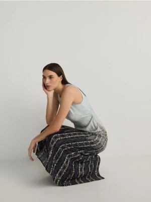 Zdjęcie produktu Reserved - Sukienka maxi z gradientowym nadrukiem - jasnoturkusowy