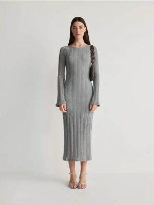 Zdjęcie produktu Reserved - Sukienka z odkrytymi plecami - jasnoszary