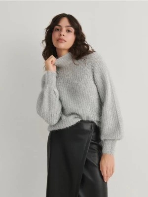 Zdjęcie produktu Reserved - Sweter z metalizowanym włóknem - srebrny