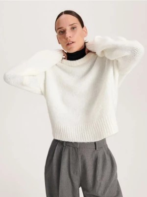 Zdjęcie produktu Reserved - Sweter z miękkiej dzianiny - złamana biel