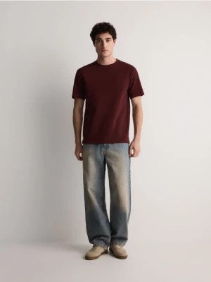 Zdjęcie produktu Reserved - T-shirt comfort fit - ciemnobrązowy