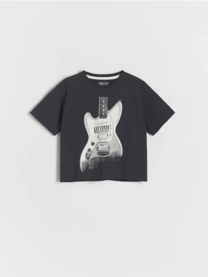 Zdjęcie produktu Reserved - T-shirt oversize Nirvana - ciemnoszary