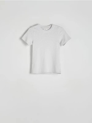 Zdjęcie produktu Reserved - T-shirt z modalem - jasnoszary