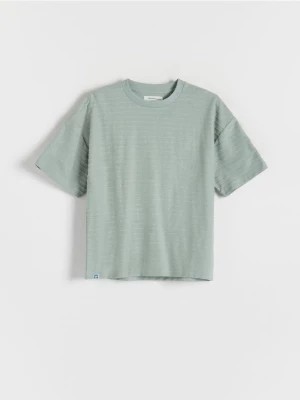 Zdjęcie produktu Reserved - T-shirt z naszywką - jasnozielony