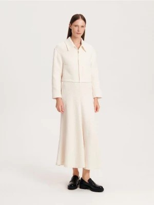Zdjęcie produktu Reserved - Tweedowa spódnica - biały