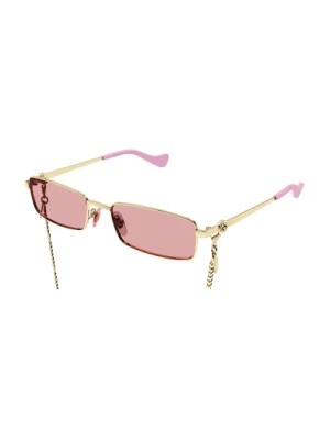 Zdjęcie produktu Retro okulary przeciwsłoneczne z łańcuchem Gucci