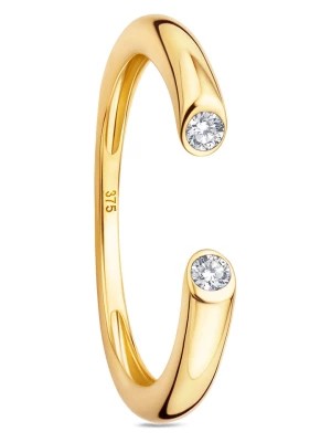 Zdjęcie produktu Revoni Złoty pierścionek z diamentami rozmiar: 52