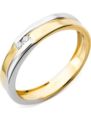 Zdjęcie produktu Revoni Złoty pierścionek z diamentami rozmiar: 54