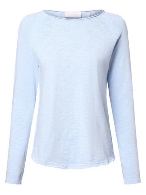 Zdjęcie produktu Rich & Royal Damska koszulka z długim rękawem Kobiety Bawełna niebieski jednolity,
