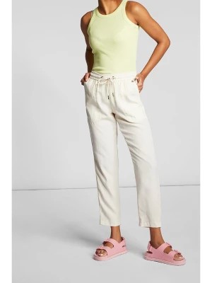 Zdjęcie produktu Rich & Royal Spodnie w kolorze kremowym rozmiar: 34