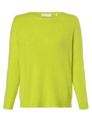 Zdjęcie produktu Rich & Royal Sweter damski z dodatkiem alpaki Kobiety Sztuczne włókno zielony jednolity,