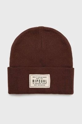 Zdjęcie produktu Rip Curl czapka kolor brązowy z grubej dzianiny