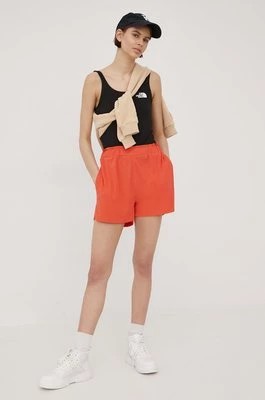 Zdjęcie produktu Rip Curl szorty damskie kolor czerwony gładkie high waist
