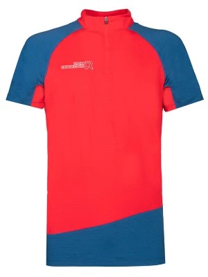 Zdjęcie produktu ROCK EXPERIENCE Koszulka funkcyjna "Merlin" w kolorze niebiesko-czerwonym rozmiar: L