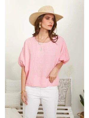 Zdjęcie produktu Rodier Lin Lniana bluzka w kolorze jasnoróżowym rozmiar: L/XL