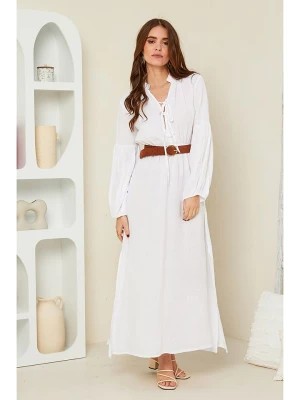 Zdjęcie produktu Rodier Lin Lniana sukienka w kolorze białym rozmiar: S/M