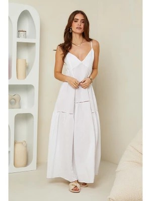 Zdjęcie produktu Rodier Lin Lniana sukienka w kolorze białym rozmiar: M/L