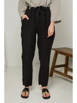 Zdjęcie produktu Rodier Lin Lniane spodnie w kolorze czarnym rozmiar: M/L